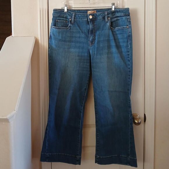 Kut from the Kloth Denim - Kut from the Kloth Kelsey high rise ankle flare denim blue jean 16 Basic